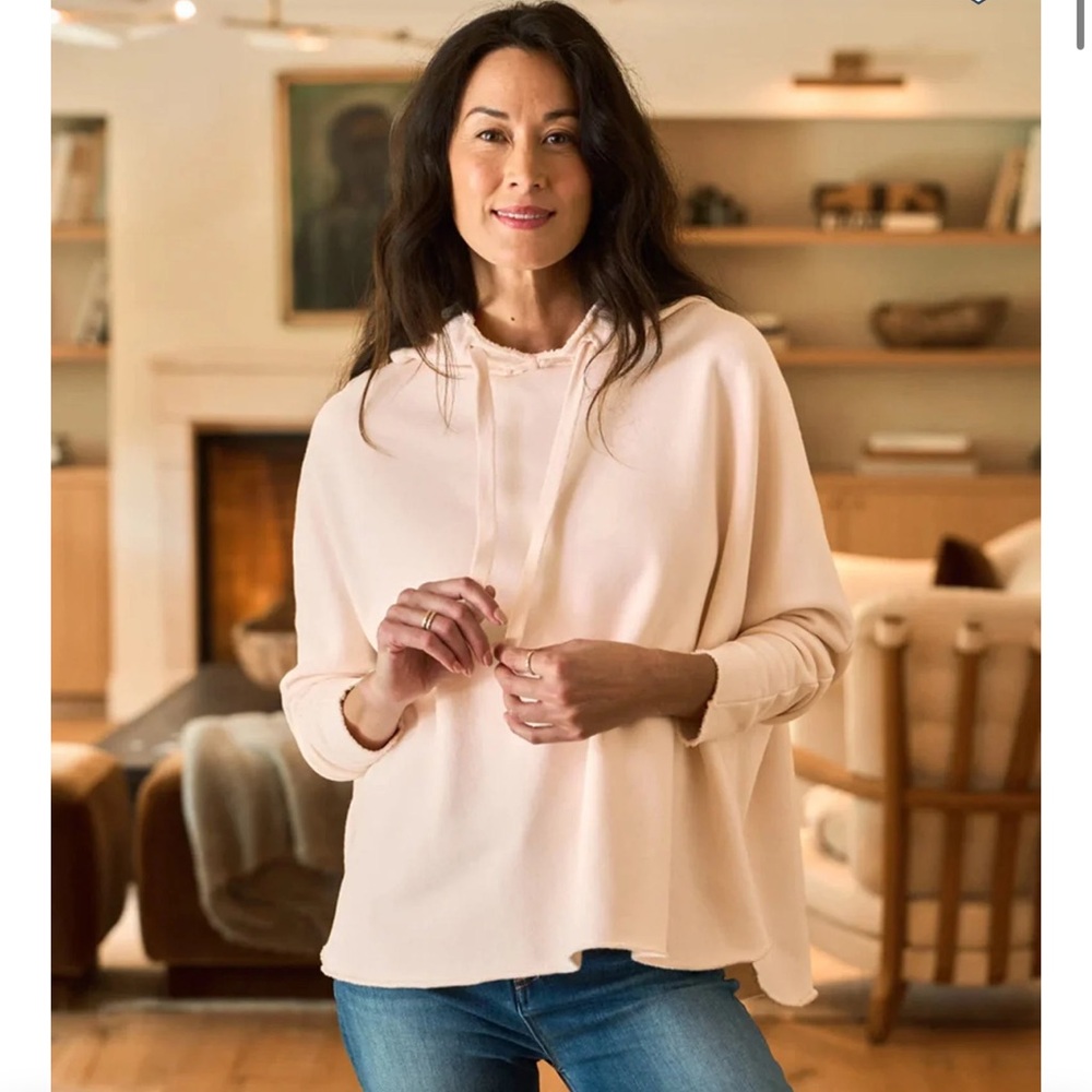 Frank & Eileen Kane Capelet Hoodie In Petal, Size XS